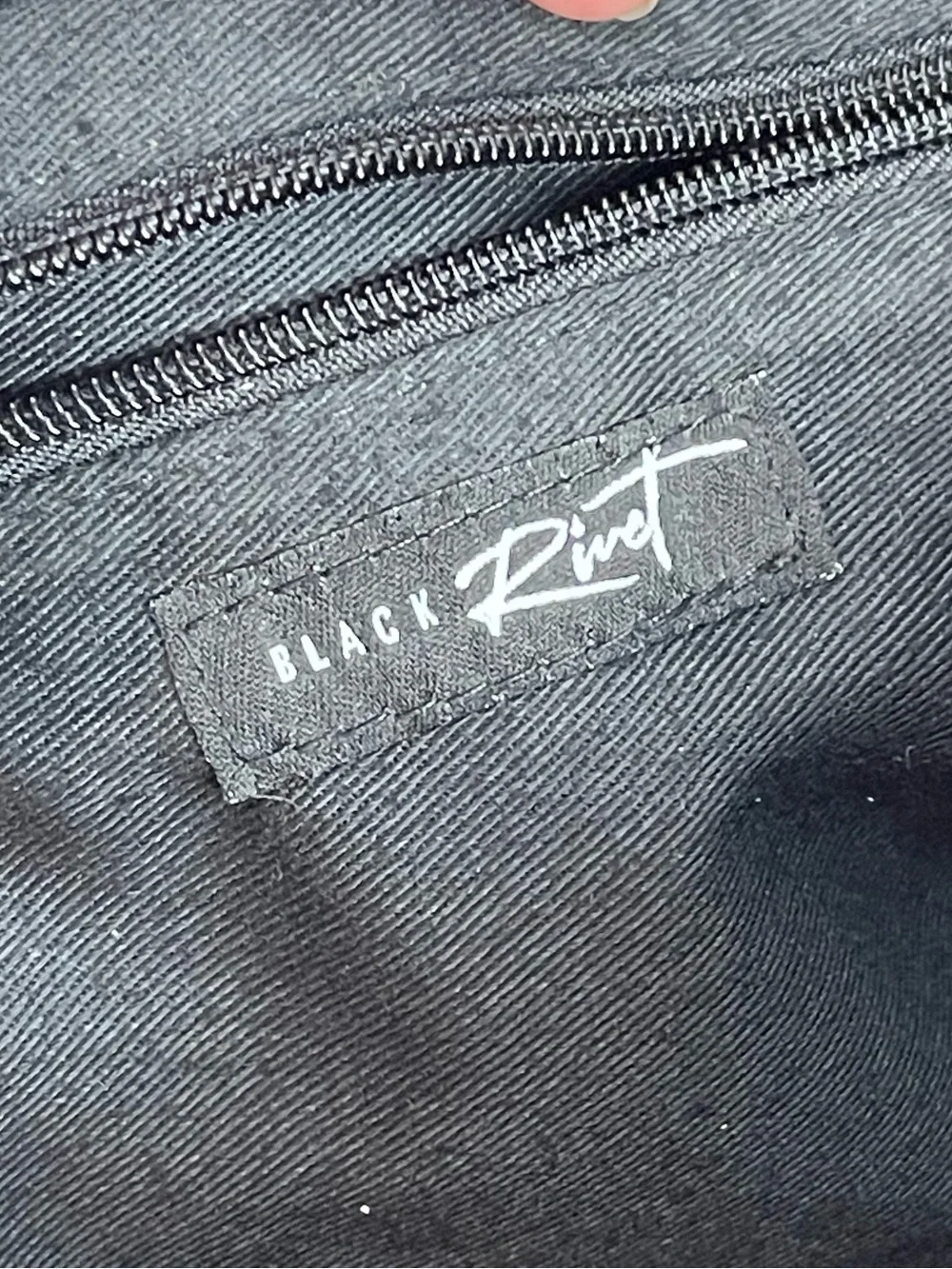 Pelle Studio black rivet distressed leather messenger bag